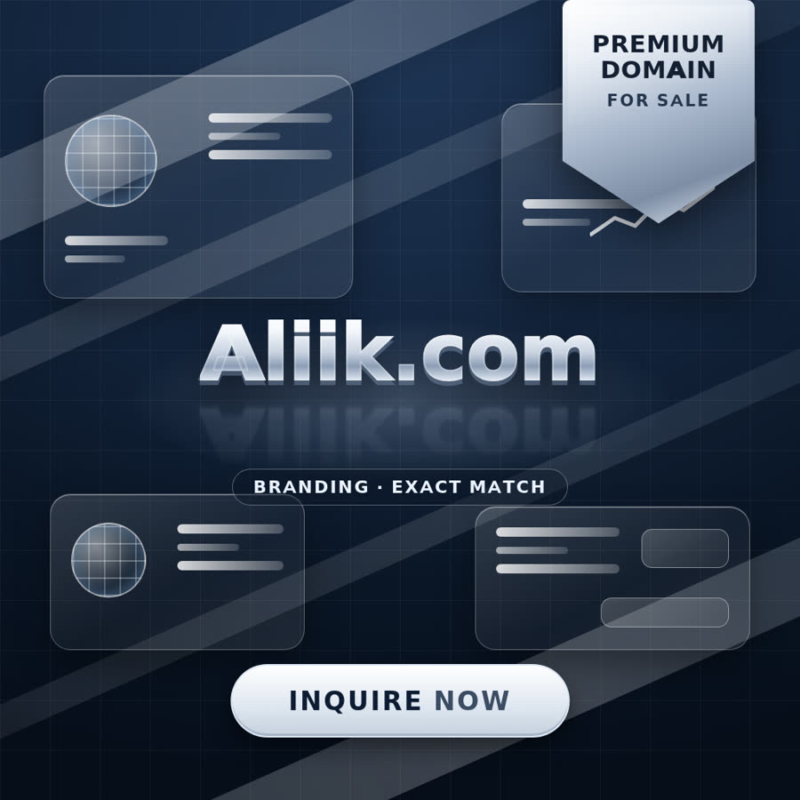 Aliik.com domain name for sale