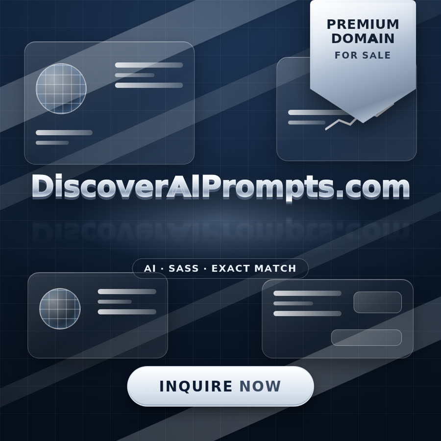 DiscoverAIPrompts.com domain name for sale