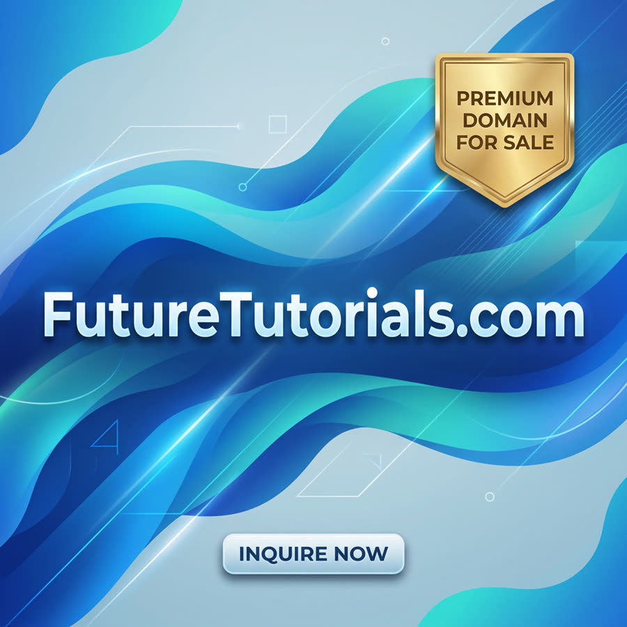 FutureTutorIals.com domain name for sale