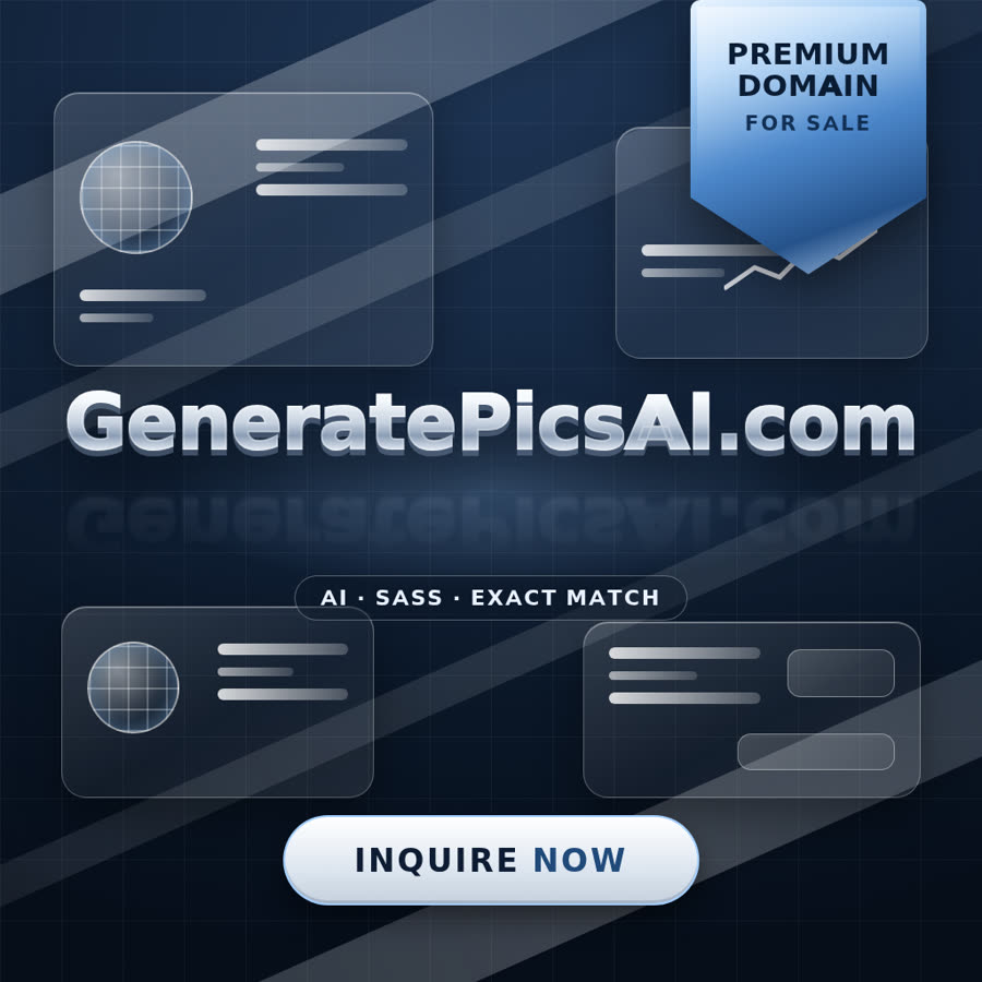GeneratePicsAI.com domain name for sale