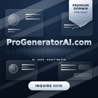ProGeneratorAI.com for sale